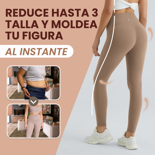 LEGGINS ADELGAZANTE DE ENTRAMIENTO CON CINTURA ALTA